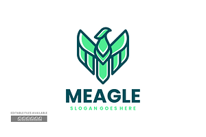 Eagle Simple Mascot Logo, a Branding & Logo Template by ivan_artnivora