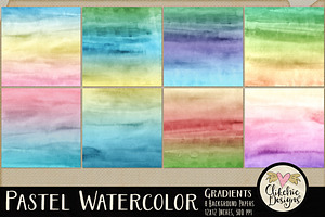 Pastel Watercolor Gradients Textures