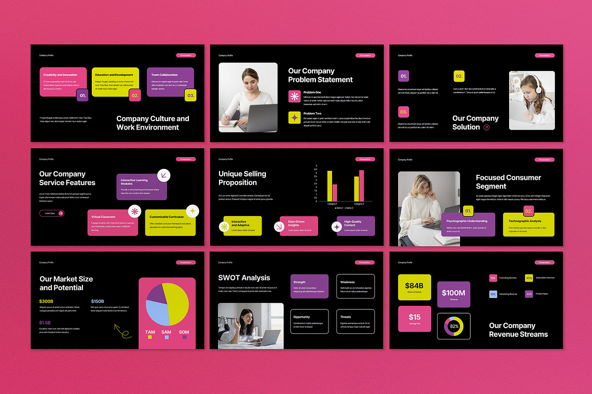 Modern Company Profile Keynote PPT, a Social Media Template by graphicook (Photo 3 of 6)