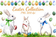 Easter Rabbits and Eggs Collection, an Animal Illustration by Sveta Aho (Thumbnail 1 of 7)