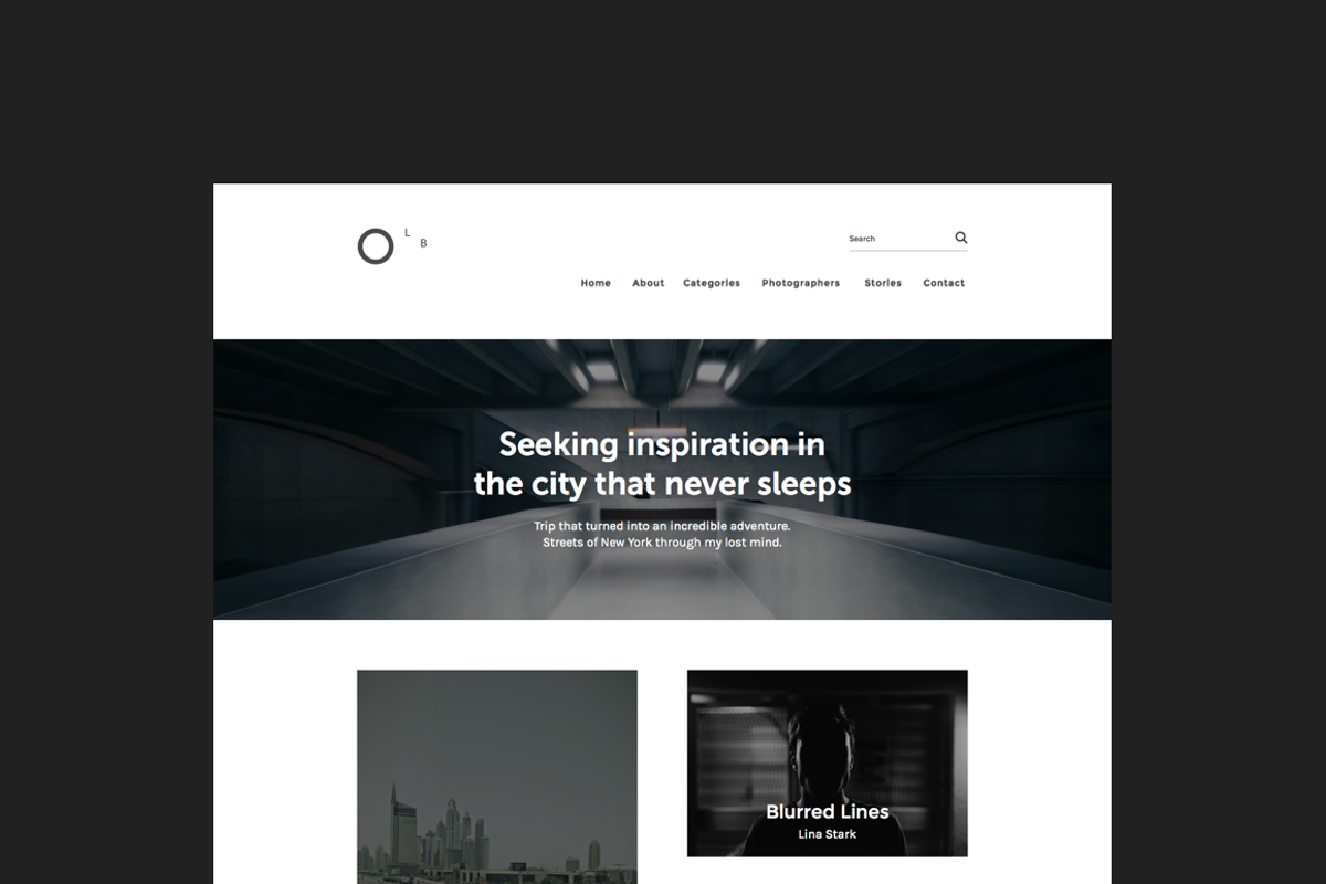Minimal Blog / Portfolio Template, a Websites & App Template by O N N O (Photo 3 of 3)