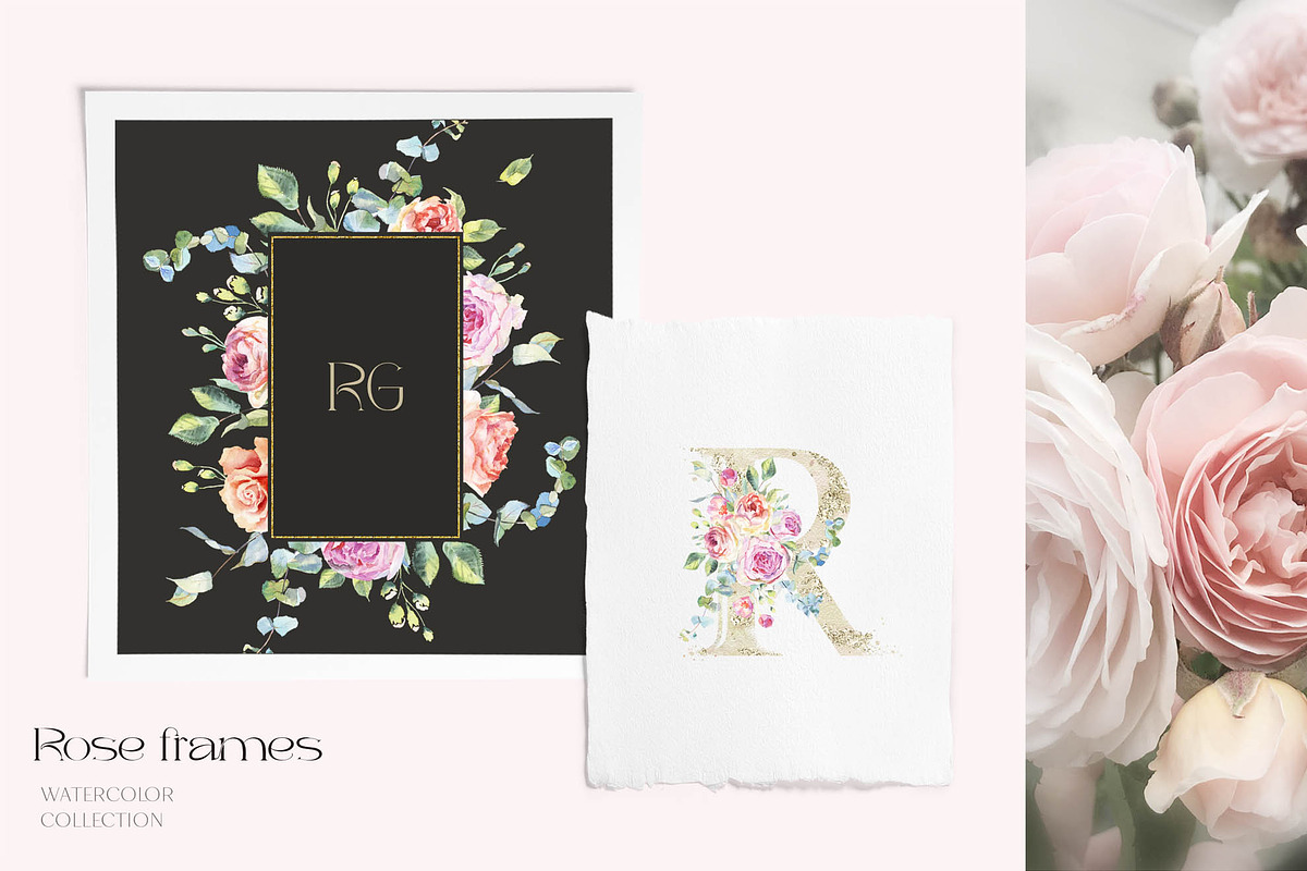 Rose Garden Watercolor Set, a Decorative Illustration by Eva Katerina (Photo 4 of 9)
