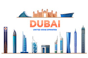 Dubai Skyline. United Arab Emirates, a Work Illustration by Sky and glass (Thumbnail 3 of 4)