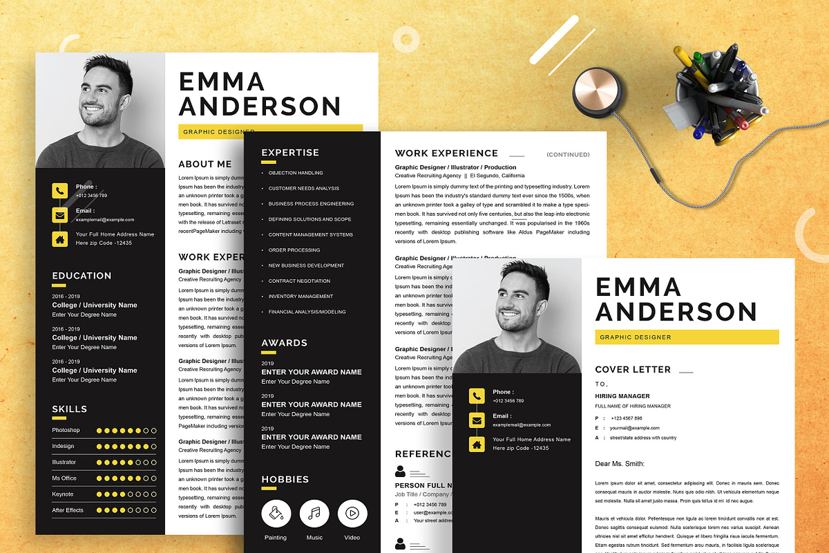 JOB WINNING RESUME - 50 TEMPLATES, a Resume Template by ResumeInventor (Photo 151 of 184)