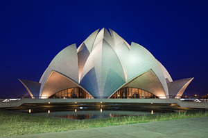 The Lotus Temple, a Photo by saiko3p