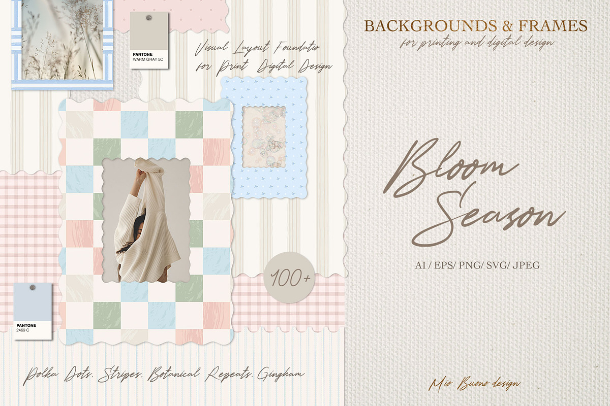 Bloom Season: Backgrounds & Frames, a Background Graphic by Mio Buono (Photo 1 of 10)