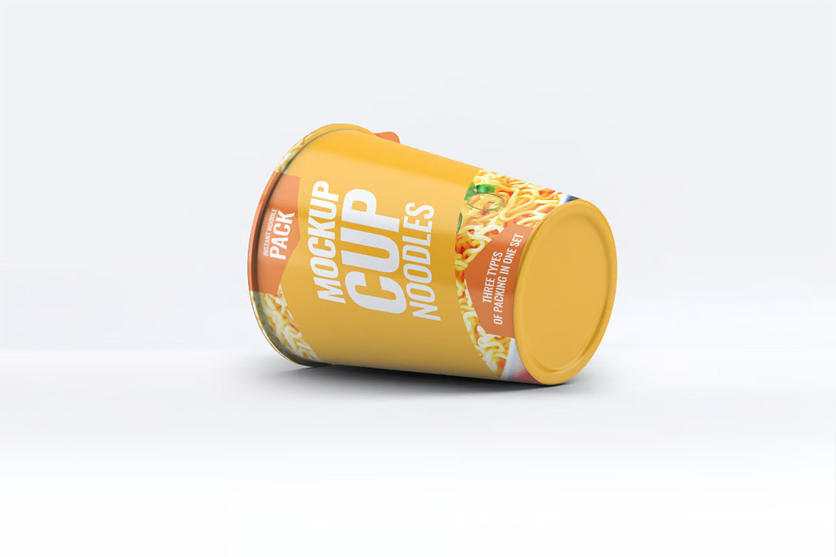 Instant Food Packages Mock-Up Bundle, a Packaging Mockup by DesignRushMarket (Photo 8 of 9)