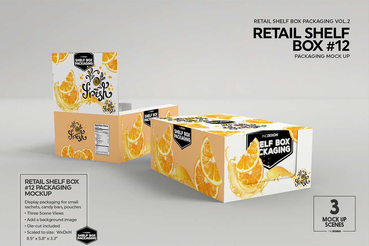 Retail Shelf Box Packaging MockUps2, a Packaging Mockup by INCDesign (Photo 17 of 20)