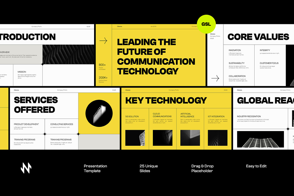 Clevora Company Profile GoogleSlide