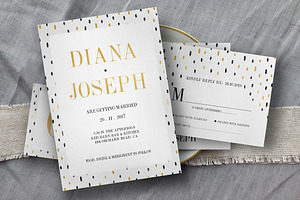 Black Gold Polkadot Wedding Suite