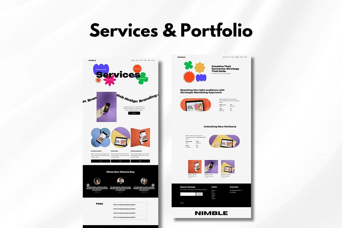 Squarespace Agency Website Template preview 5