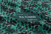 TEAL FLOWERS seamless patterns, a Pattern Graphic by ANAKOTO (Thumbnail 12 of 13)