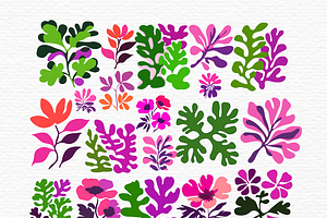 Abstract And Retro Floral Clipart