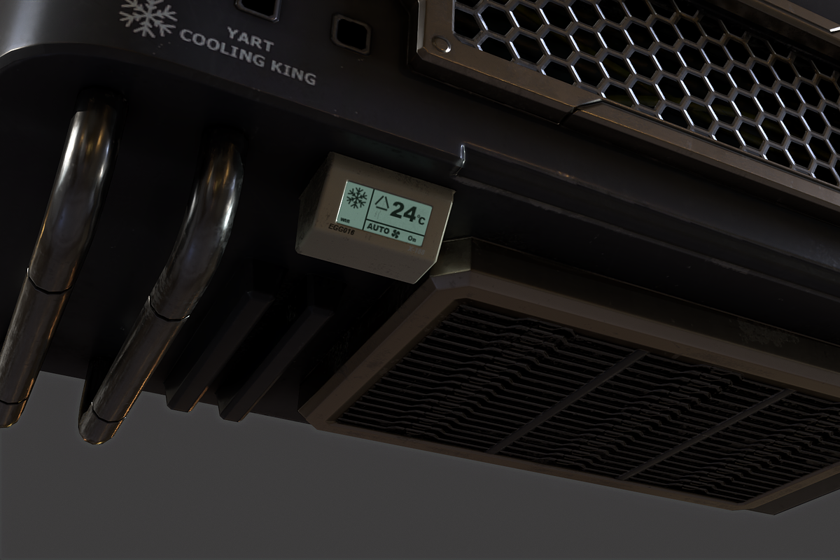 Futuristic Scifi Industry Aircon-PBR, an Object 3D Model by TFE Game Art (Photo 6 of 11)