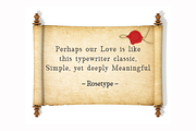 Rosetype - Handmade Typewriter Font, a Serif Font by SaktiAvellin (Thumbnail 3 of 7)