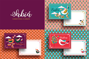 Sabiá Greeting Cards, a Card Template by Werlang Paper