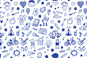 15 kids patterns set, a Pattern Graphic by Hala (Thumbnail 3 of 15)