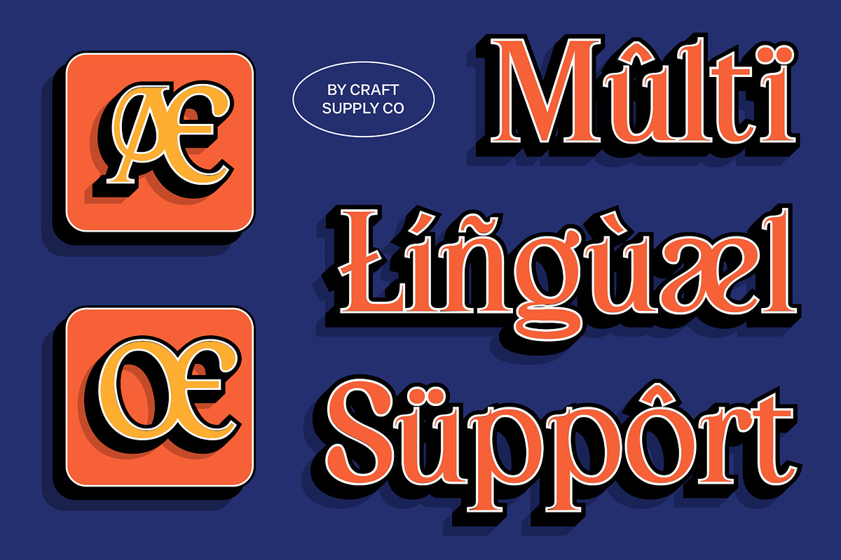 Arbane 3D, a Serif Font by Craft Supply Co. (Photo 5 of 8)