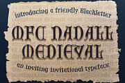 MFC Nadall Medieval, a Blackletter Font by Monogram Fonts Co. (Thumbnail 1 of 5)