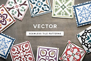Vector Seamless Tile Patterns, a Background Graphic by Kotulska (Thumbnail 1 of 8)