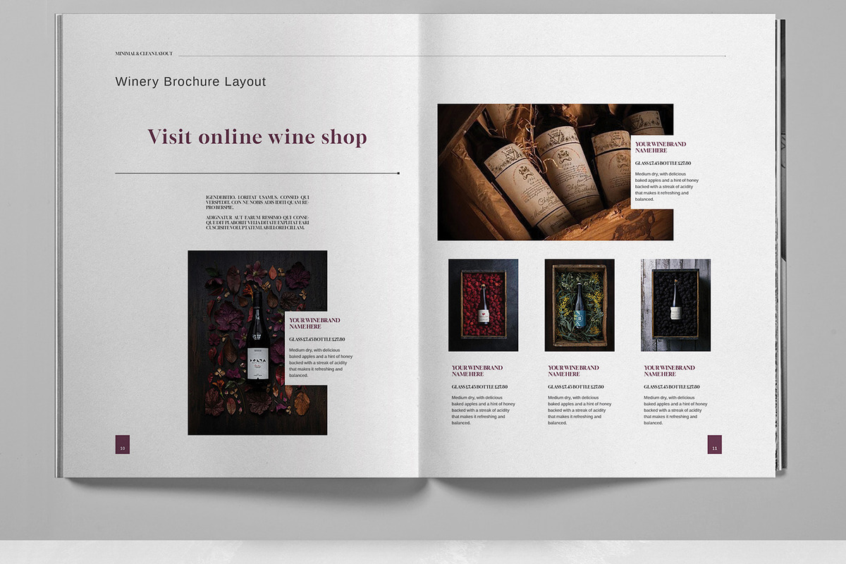 Winery Firm Brochure Template, a Brochure Template by Boris Cupac (Photo 3 of 7)