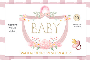 Baby Crest Creator Watercolor