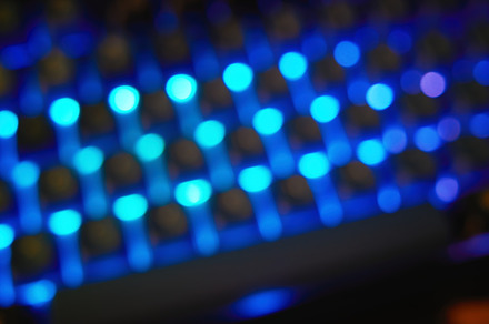 Diagonal abstract computer led illumination backdrop, an Abstract Photo by RETROWAVE '88