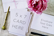 Styled a7 invitation mockup stock photo, a Business Photo by Prim + Pretty Creative (Thumbnail 3 of 3)
