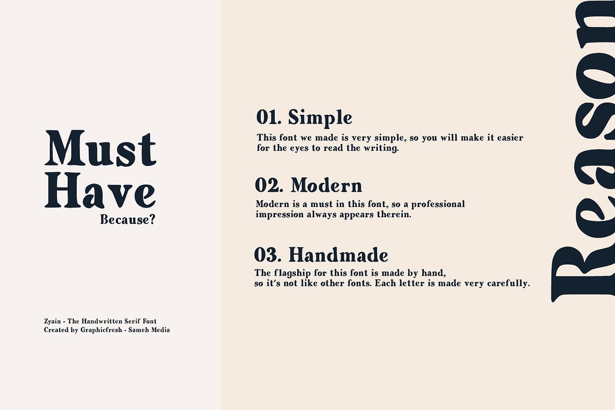 Zyain - The Handwritten Serif Font, a Serif Font by Graphicfresh (Photo 3 of 9)