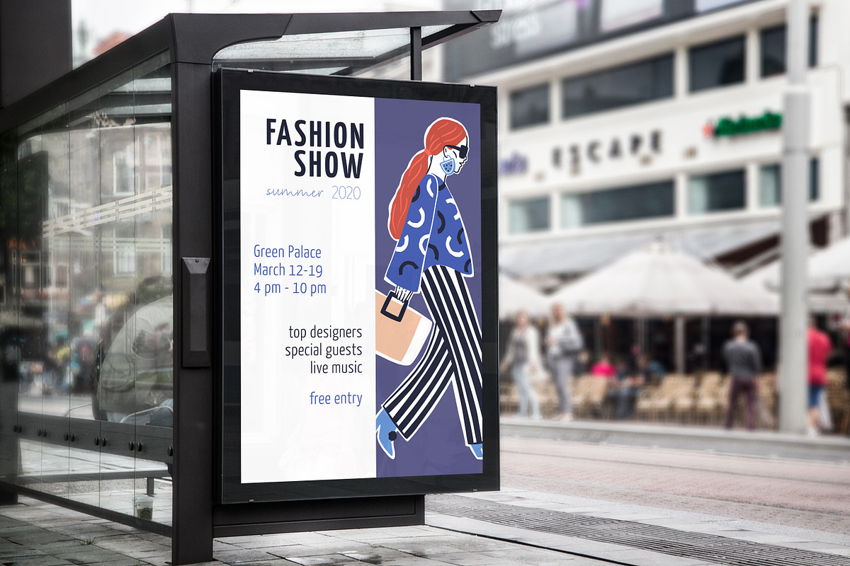 Fashion show banners and posters, a Decorative Illustration by Good Studio (Photo 9 of 11)