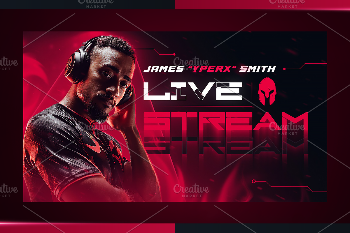 Esports YouTube Thumbnail Pack, a Social Media Template by OnurDemircan (Photo 3 of 6)