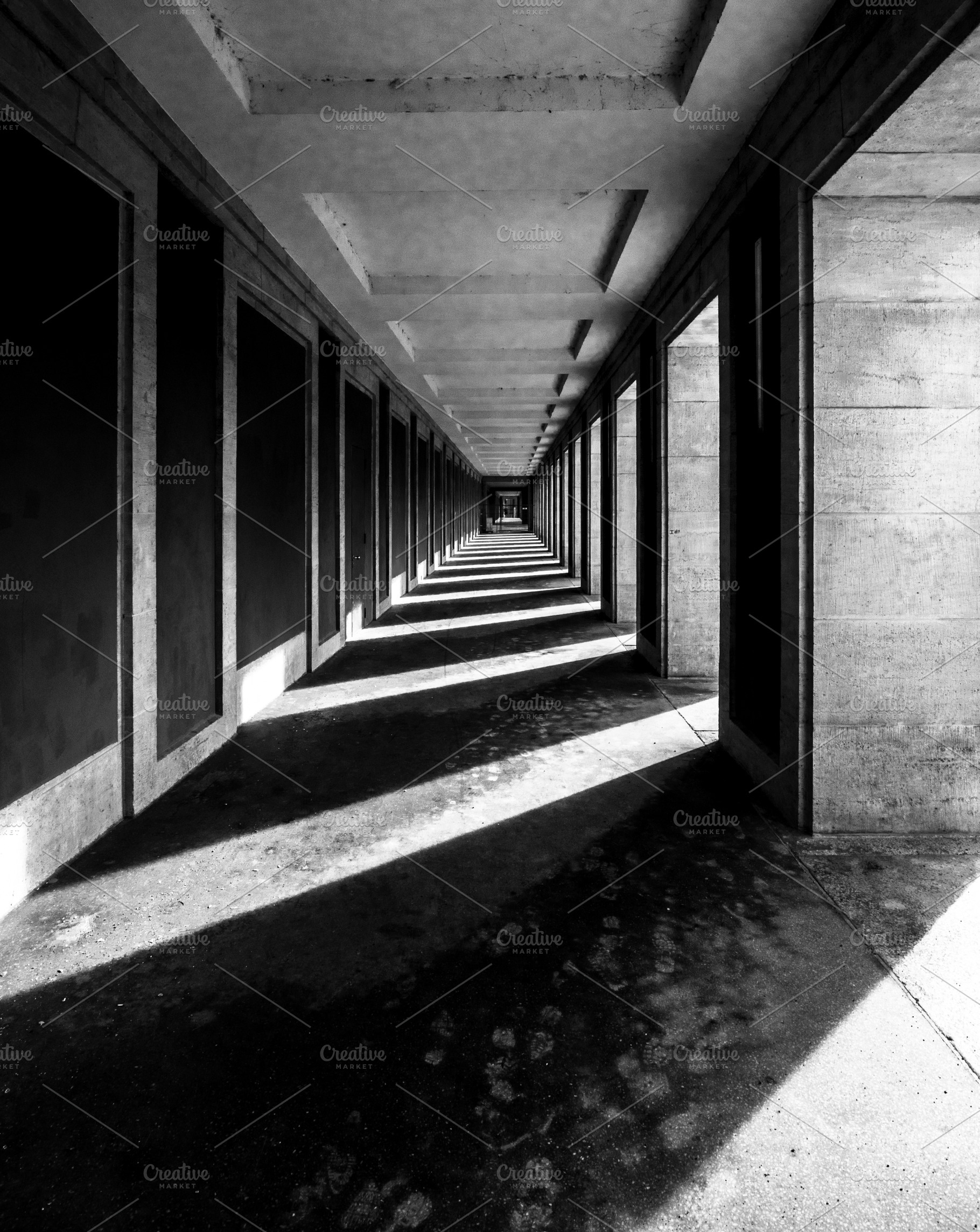 Pillar with lights and shadows featuring light, shadow, and contrast, an Architecture Photo by Nex Apher