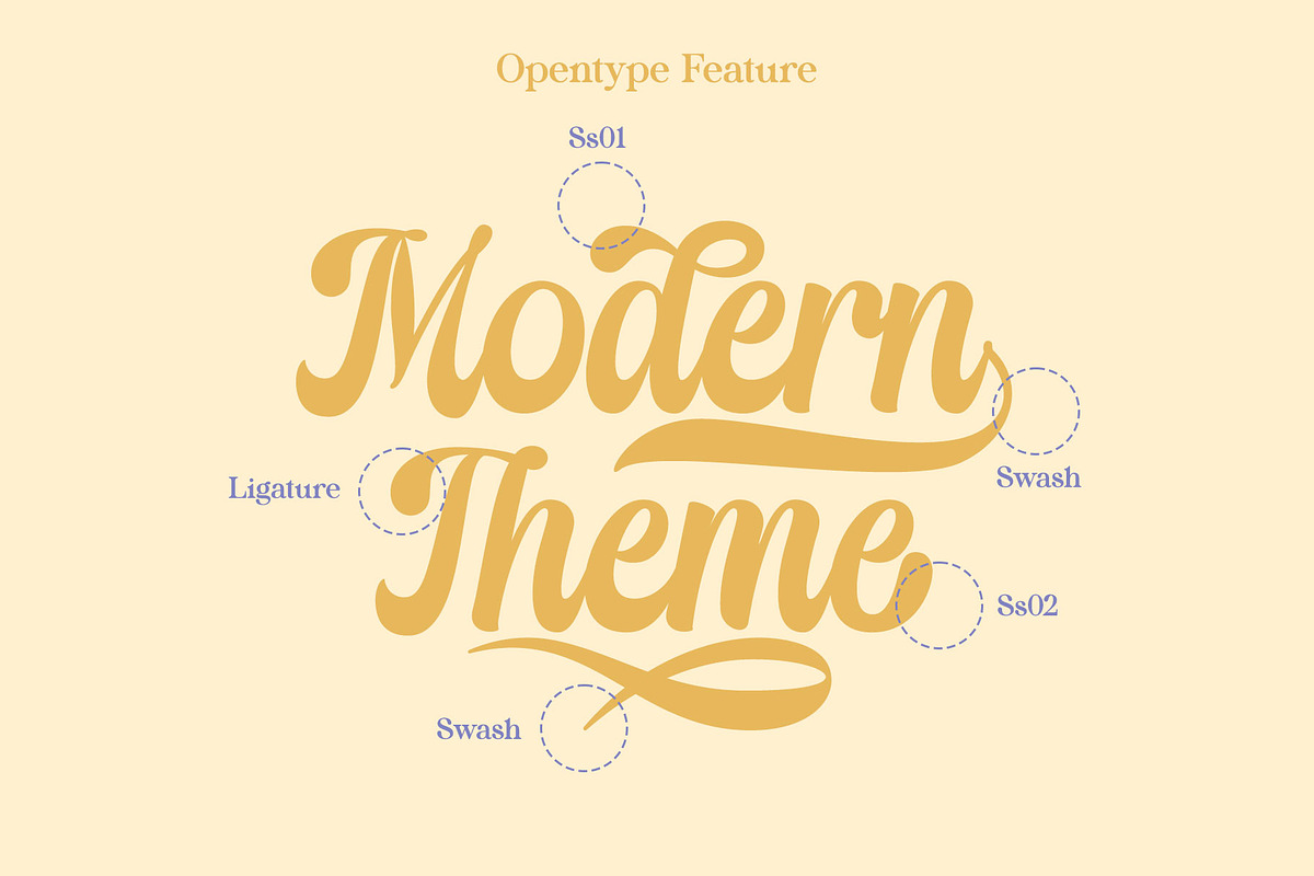 Thick Dream | Retro Script, a Handwritten Font by Lemonthe (Photo 3 of 7)