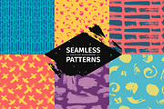 Set funny seamless patterns, a Pattern Graphic by Uniyok (Thumbnail 1 of 3)