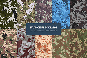 France Flecktarn Camouflage Patterns