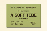 Palms - Handmade Retro Sans Serif, a Font by Studio Funshop by Kelli (Thumbnail 2 of 10)
