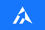 Letter A arrow negative space logo, a Branding & Logo Template by Rasagama Studio (Thumbnail 1 of 4)