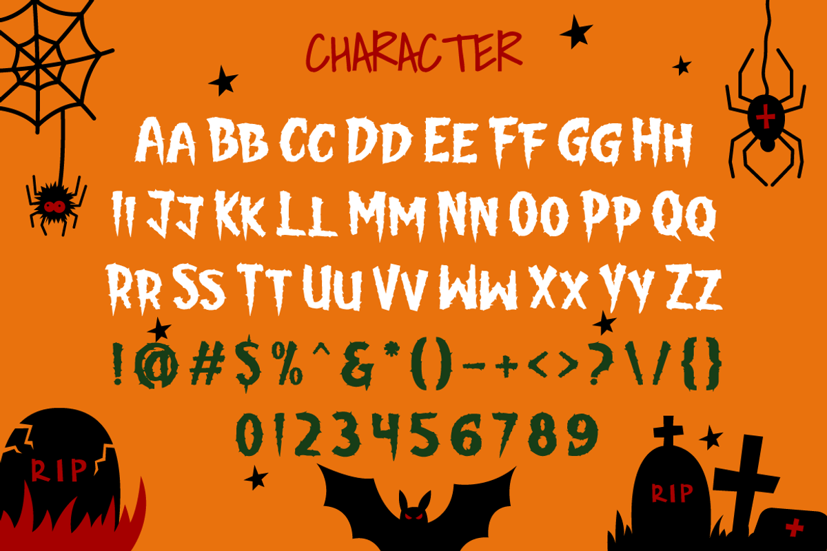 Pumpkin Stare -  Halloween Display, a Font by PutraCetol Studio (Photo 2 of 11)