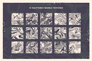 Halftone marble textures, a Texture Graphic by Vintage Voyage Supply (Thumbnail 5 of 6)
