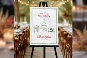 Wedding Welcome Sign Canva bd003, a Poster Template by TyphoonStudio (Thumbnail 7 of 9)