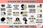 Black Woman SVG Bundle, a Graphic by NS Arts Shop (Thumbnail 1 of 5)