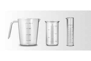 3d clear measuring cup set, an Object Illustration by art PVP - market