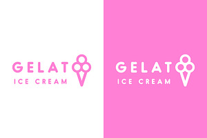 Gelato Cafe Logo Design Icon, a Branding & Logo Template by Morvana Crew