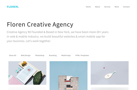 Floren - Onepage Portfolio Template