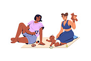Happy families, parents and kids set, a Person Illustration by PaperTrident (Thumbnail 6 of 9)