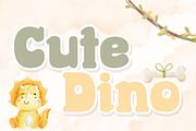 Cute Dino - Handwritting, a Handwritten Font by Charmingbear59.design (Thumbnail 1 of 5)