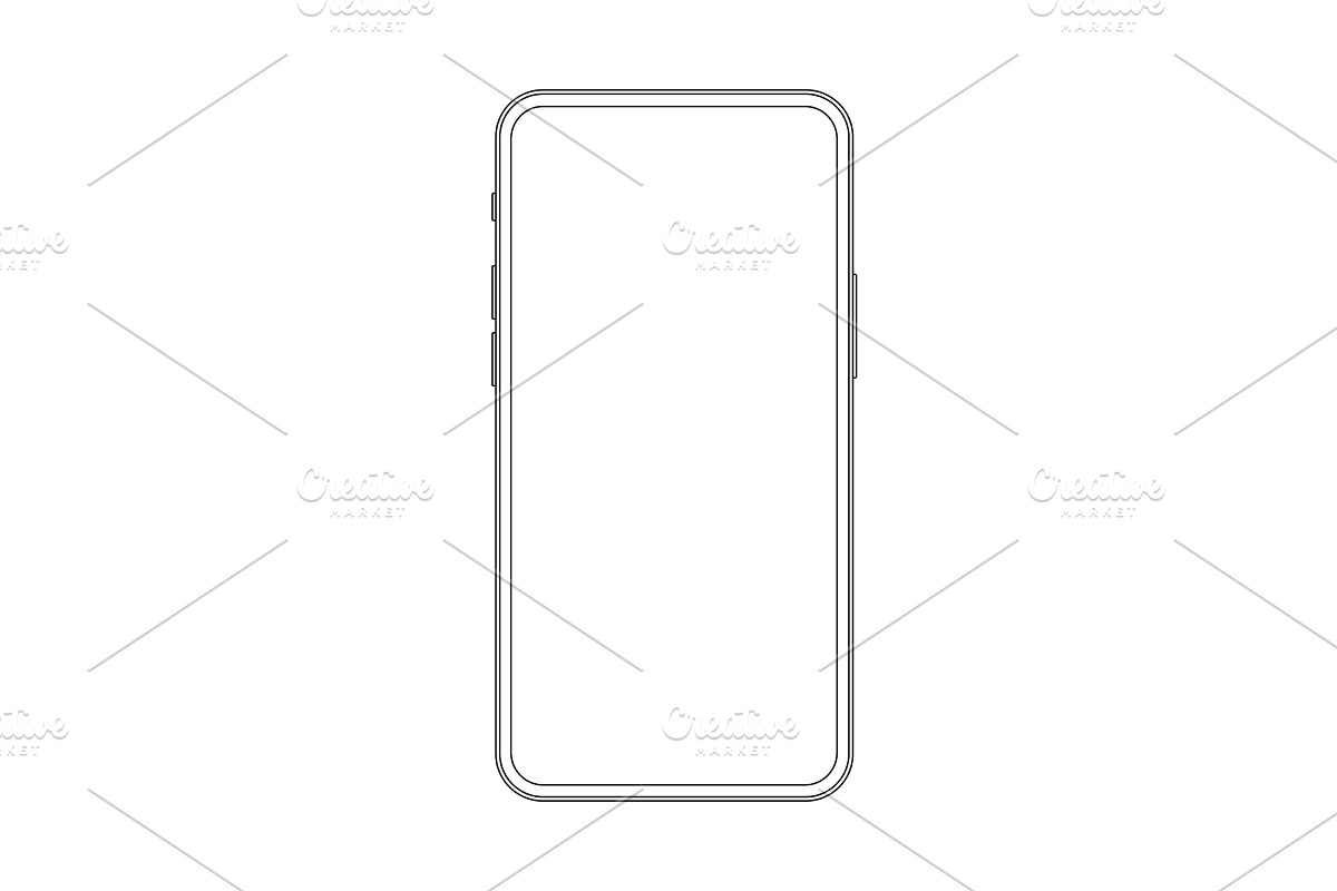 Outline drawing thin frame trendy, a Technology Illustration by Flashvector