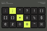GC 707 Mono - Modern Monospace, a Sans Serif Font by Glyphonic (Thumbnail 6 of 16)