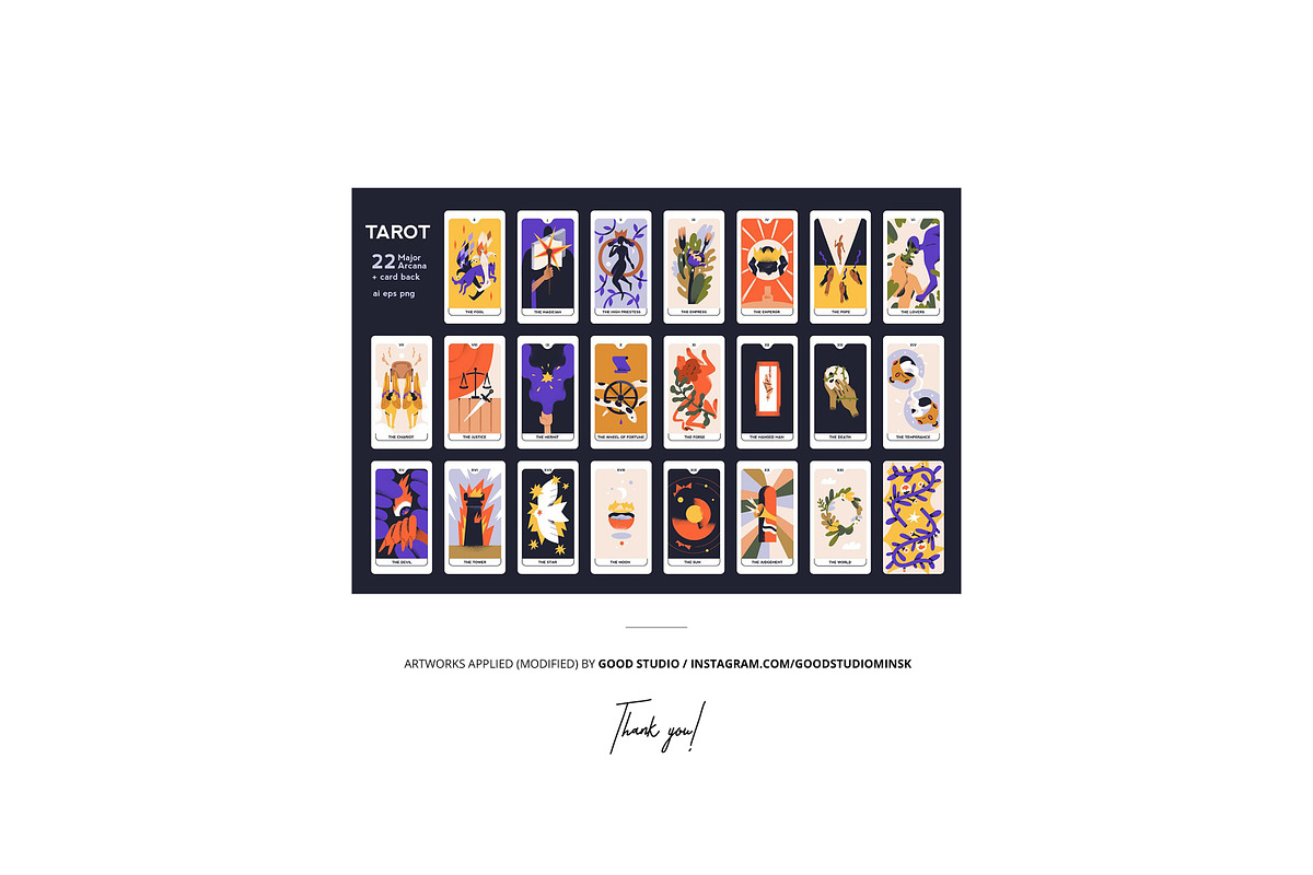 Tarot Cards Mockup Set v.4, a Merchandise Mockup by creatsy5 (Photo 11 of 12)