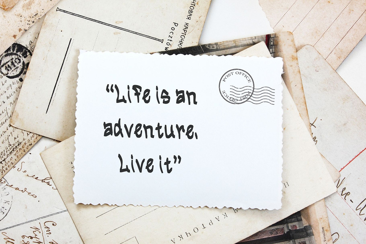 Adventure Handwritten, a Handwritten Font by Ruddean2109 (Photo 8 of 10)